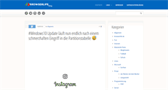 Desktop Screenshot of blogging.browserlife.de