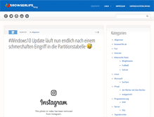 Tablet Screenshot of blogging.browserlife.de