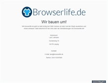 Tablet Screenshot of browserlife.de